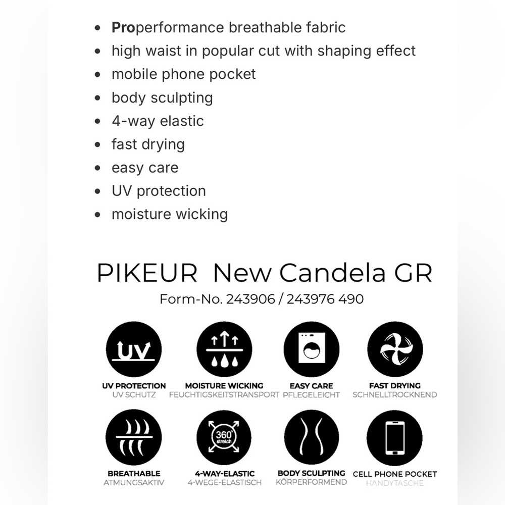 Pikeur Candela Full Seat Breeches 26/38 Dark Shadow/Navy excellent condition. - Picture 6 of 6